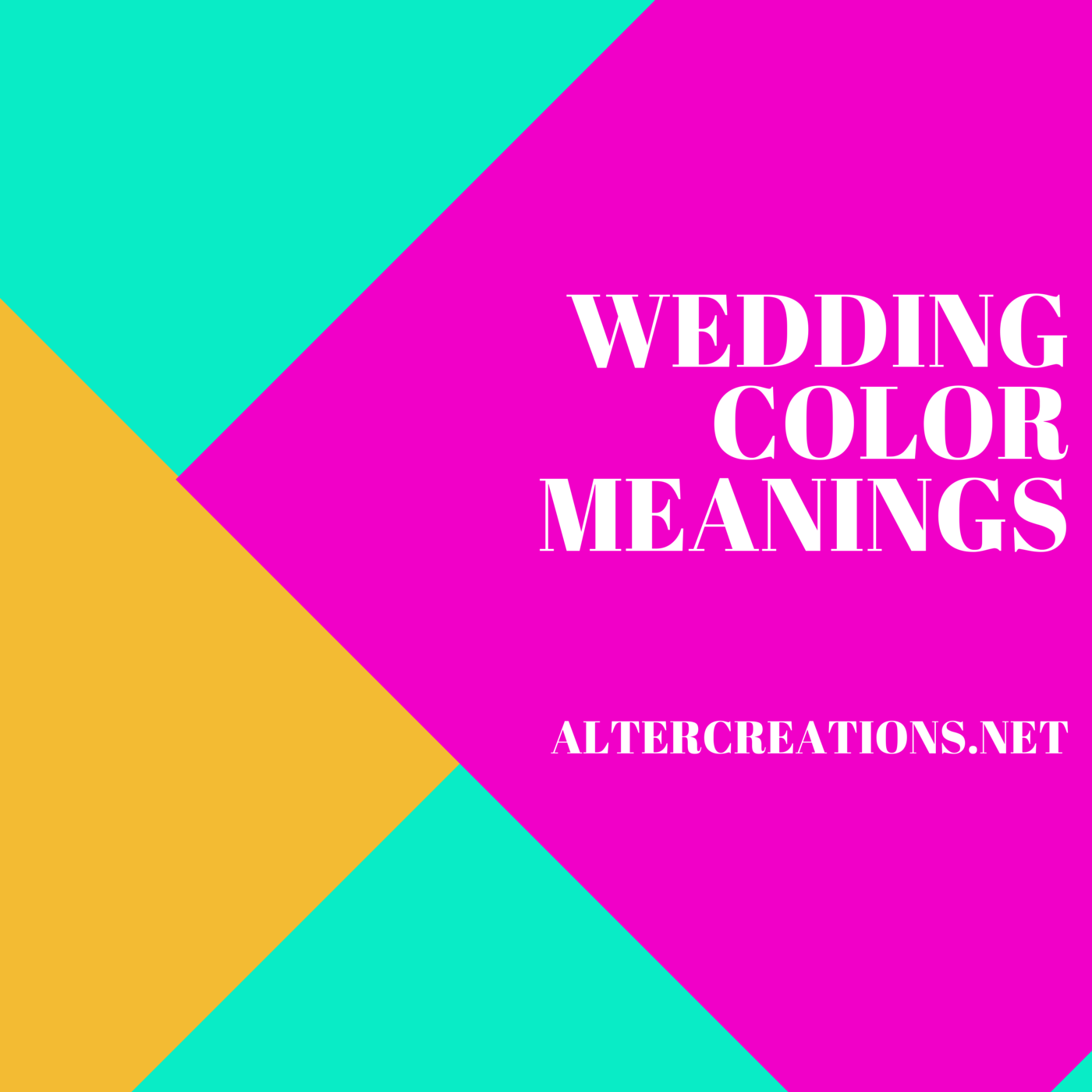 Wedding Color Meanings